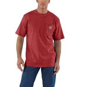 Carhartt Loose Fit Heavyweight Short Sleeve Pocket Tee Rust Size L